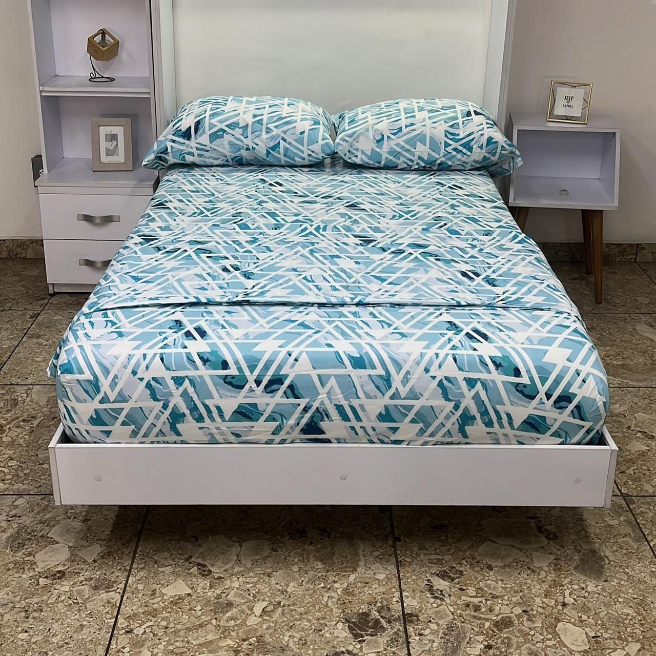 JUEGO DE SABANA SEMIDOBLE (1.20M X 1.90M)