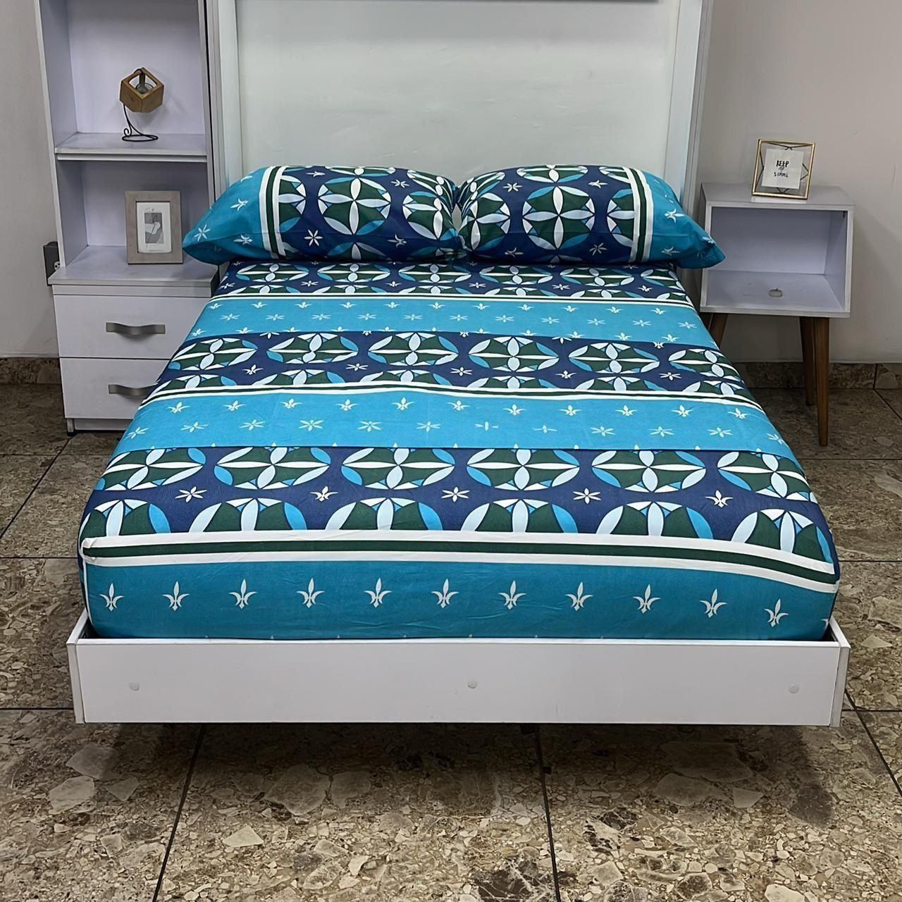 JUEGO DE SABANA SEMIDOBLE (1.20M X 1.90M)