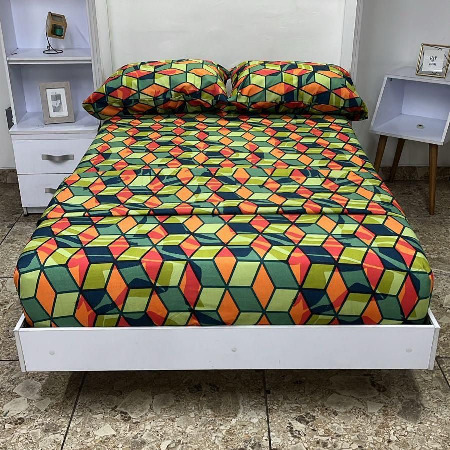 JUEGO DE SABANA SEMIDOBLE (1.20M X 1.90M)