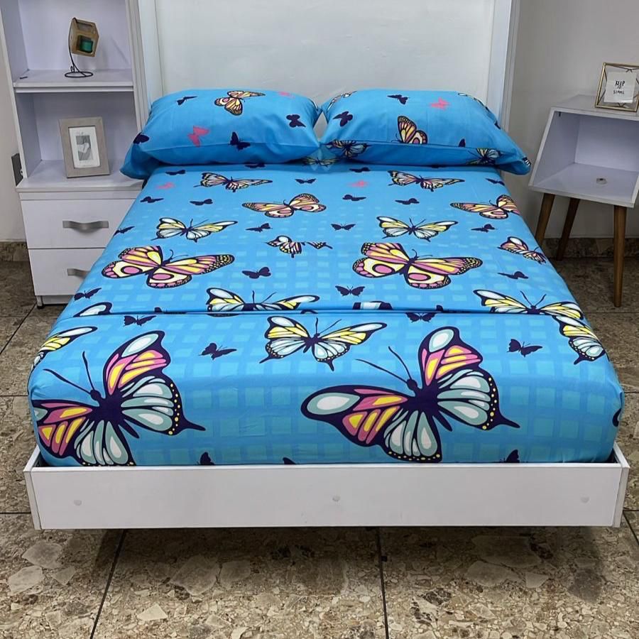 JUEGO DE SABANA SEMIDOBLE (1.20M X 1.90M)