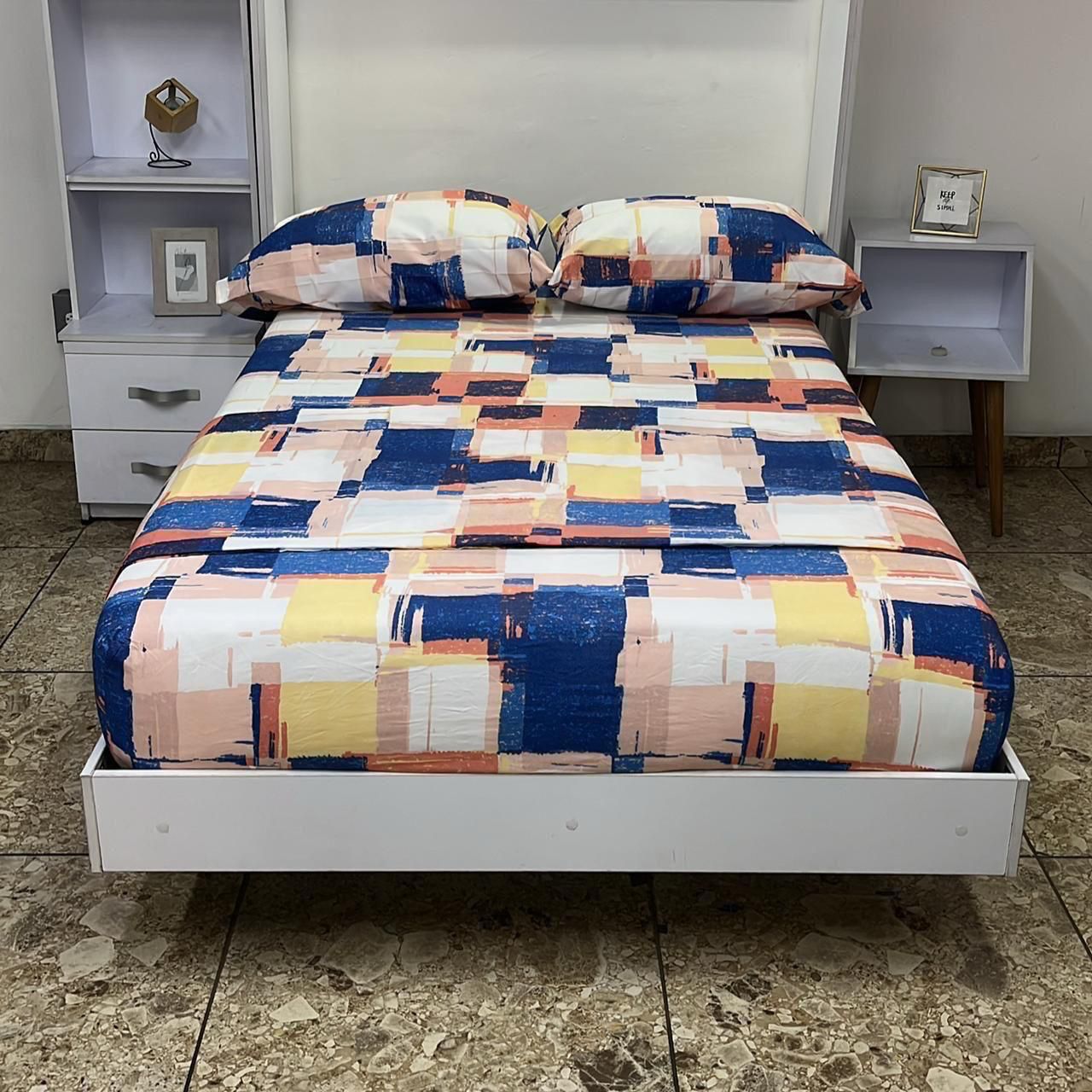 JUEGO DE SABANA SEMIDOBLE (1.20M X 1.90M)