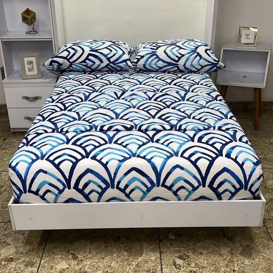 JUEGO DE SABANA QUEEN (1.60M X 1.90M)